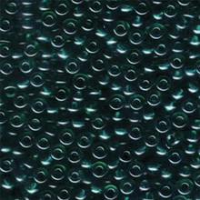 Japanese Miyuki Seed Beads, size 6/0, SKU 111031.MYK6-2405, transparent teal, (1 tube, apprx 24-28 grams, apprx 315 beads per tube)