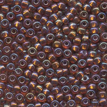 Japanese Miyuki Seed Beads, size 6/0, SKU 111031.MYK6-1005, dark topaz silver lined AB, (1 tube, apprx 24-28 grams, apprx 315 beads per tube)