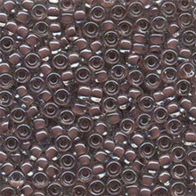 Japanese Miyuki Seed Beads, size 6/0, SKU 111031.MYK6-0224, cocoa lined crystal, (1 tube, apprx 24-28 grams, apprx 315 beads per tube)