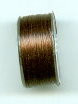 ONE-G Beading Thread, Dark Brown, by TOHO, 50 yards per bobbin, (1 bobbin)