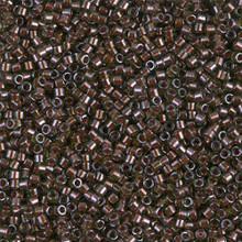 Delica Beads (Miyuki), size 11/0 (same as 12/0), SKU 195006.DB11-1710, copper pearl lnd olive, (10gram tube, apprx 1900 beads)