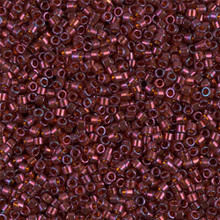 Delica Beads (Miyuki), size 11/0 (same as 12/0), SKU 195006.DB11-0120, dark topaz claret luster, (10gram tube, apprx 1900 beads)