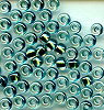 Japanese Miyuki Seed Beads, size 8/0, SKU 189008.MY8-0754, "magic (dichroic)", sage ocean, (1 26-28 gram tube, apprx 1120 beads)