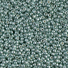 Japanese Miyuki Seed Beads, size 11/0, SKU 111030.MY11-4216, duracoat galvanized dark sea foam, (1 28-30 gram tube, apprx 3080 beads)