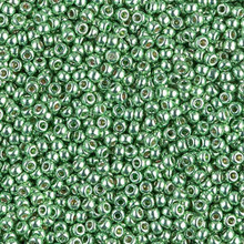 Japanese Miyuki Seed Beads, size 11/0, SKU 111030.MY11-4214, duracoat galvanized dark mint green, (1 28-30 gram tube, apprx 3080 beads)