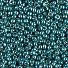 Japanese Miyuki Seed Beads, size 8/0, SKU 189008.MY8-4217, duracoat galvanized sea foam, (1 26-28 gram tube, apprx 1120 beads)
