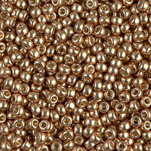 Japanese Miyuki Seed Beads, size 8/0, SKU 189008.MY8-4204, duracoat galvanized champagne, (1 26-28 gram tube, apprx 1120 beads)