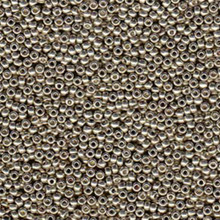 Japanese Miyuki Seed Beads, size 6/0, SKU 111031.MYK6-4221, duracoat galvanized light pewter, (1 tube, apprx 24-28 grams, apprx 315 beads per tube)