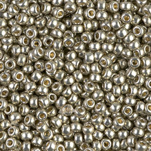 Japanese Miyuki Seed Beads, size 8/0, SKU 189008.MY8-4221, duracoat galvanized light pewter, (1 26-28 gram tube, apprx 1120 beads)