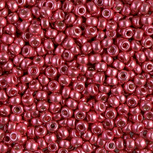 Japanese Miyuki Seed Beads, size 8/0, SKU 189008.MY8-4211, duracoat galvanized light cranberry, (1 26-28 gram tube, apprx 1120 beads)