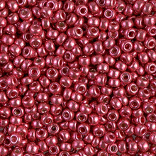 Japanese Miyuki Seed Beads, size 8/0, SKU 189008.MY8-4211, duracoat galvanized light cranberry, (1 26-28 gram tube, apprx 1120 beads)