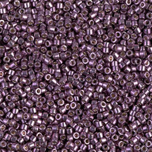 Delica Beads (Miyuki), size 11/0 (same as 12/0), SKU 195006.DB11-1850, duracoat galvanized eggplant, (10gram tube, apprx 1900 beads)