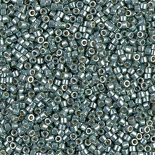 Delica Beads (Miyuki), size 11/0 (same as 12/0), SKU 195006.DB11-1846, duracoat galvanized dark sea foam, (10gram tube, apprx 1900 beads)