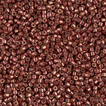 Delica Beads (Miyuki), size 11/0 (same as 12/0), SKU 195006.DB11-1842, duracoat galvanized dark berry, (10gram tube, apprx 1900 beads)