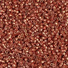 Delica Beads (Miyuki), size 11/0 (same as 12/0), SKU 195006.DB11-1837, duracoat galvanized pink blush, (10gram tube, apprx 1900 beads)