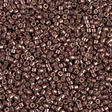 Delica Beads (Miyuki), size 11/0 (same as 12/0), SKU 195006.DB11-1843, duracoat galvanized dark mauve, (10gram tube, apprx 1900 beads)