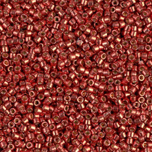 Delica Beads (Miyuki), size 11/0 (same as 12/0), SKU 195006.DB11-1838, duracoat galvanized berry, (10gram tube, apprx 1900 beads)