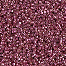 Delica Beads (Miyuki), size 11/0 (same as 12/0), SKU 195006.DB11-1849, duracoat galvanized magenta, (10gram tube, apprx 1900 beads)