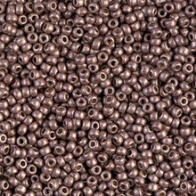 Japanese Miyuki Seed Beads, size 11/0, SKU 111030.MY11-4213F, duracoat galvanized frosted dark mauve, (1 28-30 gram tube, apprx 3080 beads)