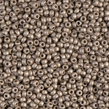 Japanese Miyuki Seed Beads, size 11/0, SKU 111030.MY11-4221F, duracoat galvanized frosted light pewter, (1 28-30 gram tube, apprx 3080 beads)