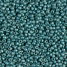 Japanese Miyuki Seed Beads, size 11/0, SKU 111030.MY11-4217F, duracoat galvanized frosted sea foam, (1 28-30 gram tube, apprx 3080 beads)