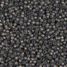 Japanese Miyuki Seed Beads, size 11/0, SKU 111030.MY11-4251, duracoat silver lined dyed smoke gray, (1 28-30 gram tube, apprx 3080 beads)
