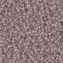Japanese Miyuki Seed Beads, size 11/0, SKU 111030.MY11-0198, copper lined opal, (10 grams, 3" tube, apprx 1100 beads)