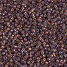 Japanese Miyuki Seed Beads, size 11/0, SKU 111030.MY11-4249, duracoat silver lined dyed rose bronze, (1 28-30 gram tube, apprx 3080 beads)