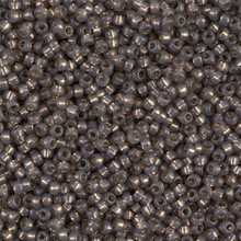 Japanese Miyuki Seed Beads, size 11/0, SKU 111030.MY11-4250, duracoat silver lined dyed taupe, (1 28-30 gram tube, apprx 3080 beads)