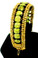 Brass / Gemstone / Green Stone