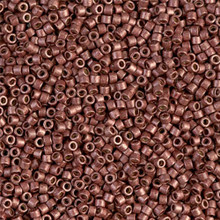 Delica Beads (Miyuki), size 11/0 (same as 12/0), SKU 195006.DB11-1842F, duracoat galvanized matte dark berry, (10gram tube, apprx 1900 beads)