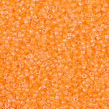 Delica Beads (Miyuki), size 11/0 (same as 12/0), SKU 195006.DB11-2033, luminous creamsicle,    (10gram tube, apprx 1900 beads)