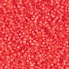 Delica Beads (Miyuki), size 11/0 (same as 12/0), SKU 195006.DB11-2051, luminous poppy red,    (10gram tube, apprx 1900 beads)