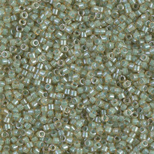 Delica Beads (Miyuki), size 11/0 (same as 12/0), SKU 195006.DB11-2052, luminous asparagus green,    (10gram tube, apprx 1900 beads)