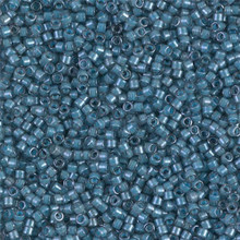 Delica Beads (Miyuki), size 11/0 (same as 12/0), SKU 195006.DB11-2054, luminous dusk blue,    (10gram tube, apprx 1900 beads)