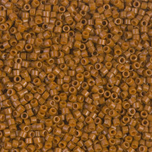 Delica Beads (Miyuki), size 11/0 (same as 12/0), SKU 195006.DB11-2109, duracoat opaque sienna, (10gram tube, apprx 1900 beads)