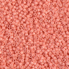 Delica Beads (Miyuki), size 11/0 (same as 12/0), SKU 195006.DB11-2112, duracoat opaque dark salmon, (10gram tube, apprx 1900 beads)