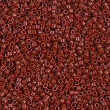 Delica Beads (Miyuki), size 11/0 (same as 12/0), SKU 195006.DB11-2120, duracoat opaque maroon, (10gram tube, apprx 1900 beads)