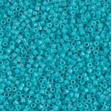 Delica Beads (Miyuki), size 11/0 (same as 12/0), SKU 195006.DB11-2130, duracoat opaque underwater blue, (10gram tube, apprx 1900 beads)