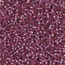 Delica Beads (Miyuki), size 11/0 (same as 12/0), SKU 195006.DB11-2162, duracoat silver lined dyed hydrangea, (10gram tube, apprx 1900 beads)