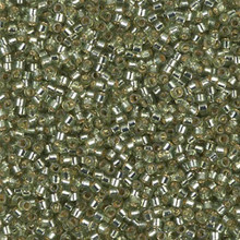 Delica Beads (Miyuki), size 11/0 (same as 12/0), SKU 195006.DB11-2163, duracoat silver lined dyed willow, (10gram tube, apprx 1900 beads)