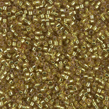 Delica Beads (Miyuki), size 11/0 (same as 12/0), SKU 195006.DB11-2164, duracoat silver lined dyed zest, (10gram tube, apprx 1900 beads)