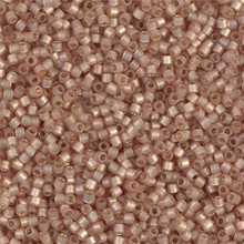 Delica Beads (Miyuki), size 11/0 (same as 12/0), SKU 195006.DB11-2177, duracoat semi frosted silver lined dyed mica, (10gram tube, apprx 1900 beads)