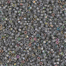 Delica Beads (Miyuki), size 11/0 (same as 12/0), SKU 195006.DB11-2203, vitrail matte, (10gram tube, apprx 1900 beads)