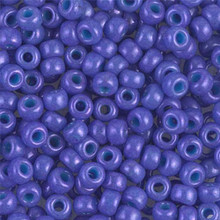 Japanese Miyuki Seed Beads, size 6/0, SKU 111031.MYK6-1477, opaque bright purple (dyed), (1 tube, apprx 24-28 grams, apprx 315 beads per tube)