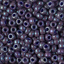 Japanese Miyuki Seed Beads, size 6/0, SKU 111031.MYK6-1899, opaque eggplant luster, (1 tube, apprx 24-28 grams, apprx 315 beads per tube)