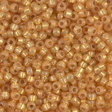 Japanese Miyuki Seed Beads, size 6/0, SKU 111031.MYK6-4231, duracoat silverlined dyed golden flax, (1 tube, apprx 24-28 grams, apprx 315 beads per tube)
