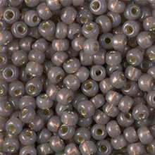 Japanese Miyuki Seed Beads, size 6/0, SKU 111031.MYK6-4250, duracoat silverlined dyed taupe, (1 tube, apprx 24-28 grams, apprx 315 beads per tube)