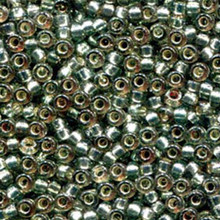 Japanese Miyuki Seed Beads, size 6/0, SKU 111031.MYK6-4274, duracoat silverlined dyed dark sea foam, (1 tube, apprx 24-28 grams, apprx 315 beads per tube)