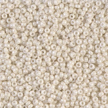 Japanese Miyuki Seed Beads, size 11/0, SKU 111030.MY11-0600, opaque limestone luster, (1 28-30 gram tube, apprx 3080 beads)